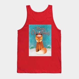 Merry Christmas Fox Tank Top